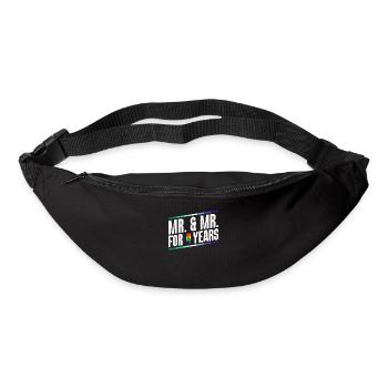 Mr. & Mr. Seit 4 Jahren Gay Pride Homo-Ehe - Gürteltasche - Schwarz - Vorne