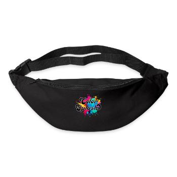 Color Splash. colorful, eye-catching, abstract, cool, - Bum bag - black - Front