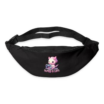 Axolotln T | Kawaii Stuff | Anime Axolotl Gamer - Gürteltasche - Schwarz - Vorne