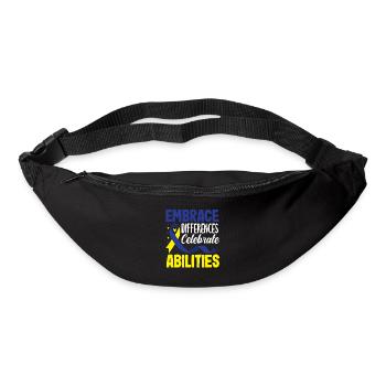 Love Doesn't Count Chromosomes Down Syndrome - Bum bag - black - Front