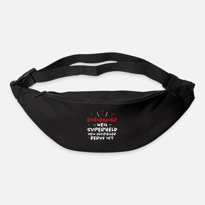 Eisenbahner Spruch Lokführer Eisenbahner Geschenk - Gürteltasche - Schwarz