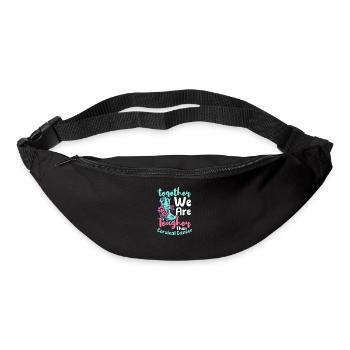 Cervical Cancer Awareness Together We Tougher - Bum bag - black - Front