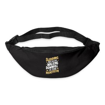 Sledding Snow Sled Winter Sport Winter Outdoor - Bum bag - black - Front