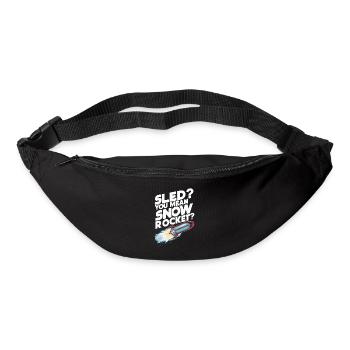 Sledding Snow Sled Winter Sport Winter Outdood - Bum bag - black - Front