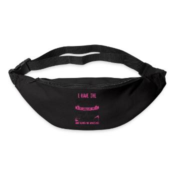 Instructeur de Pilates Professeur Femme - Sac banane - noir - Devant