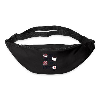 Manger Dormir GN Répéter GN Armes Armure - Sac banane - noir - Devant