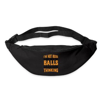 The Balls To Say What Everyone Else Is Thinking 3 - Bum bag - black - Front
