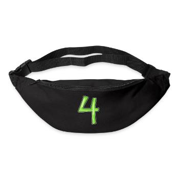 4 - Vier Grün - Gürteltasche - Schwarz - Vorne