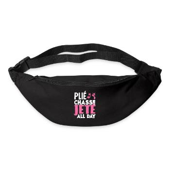 Süßes Ballerina Ballettänzerin Geschenk - Gürteltasche - Schwarz - Vorne