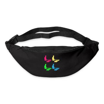 Bunte Rhythmen Xylophon Virtuose Geschenk - Gürteltasche - Schwarz - Vorne