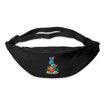Iconic Easter Dinosaur Dinosaur Easter Bunny - Bum bag - black - Front