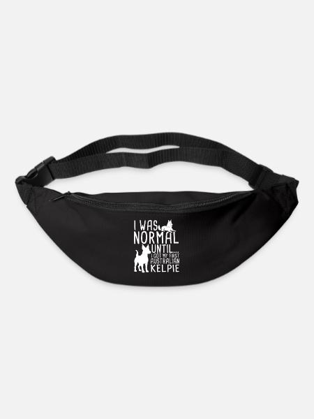Cadeau de chien Kelpie - Sac banane - noir