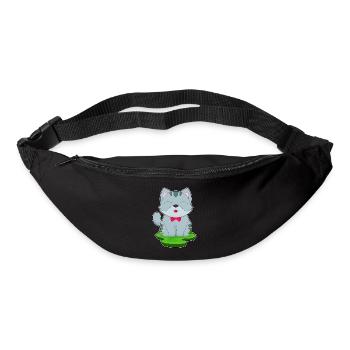 Cat Bow - Bum bag - black - Front