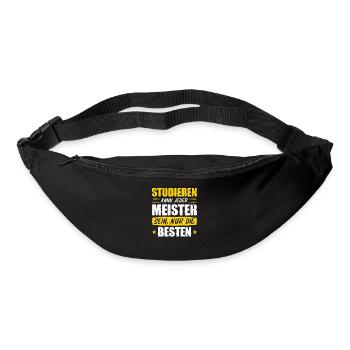 Funny Master Saying Humor Master Certificate - Bum bag - black - Front