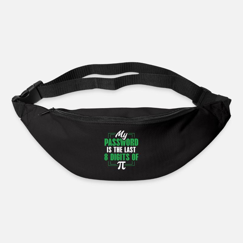 Pi chiffres mot de passe math humour tee - Sac banane - noir