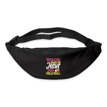 Lustiges Volleyball Geschenk - Gürteltasche - Schwarz - Vorne