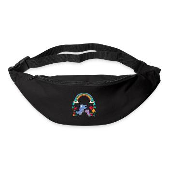 Dino Dinos Enfants EnfantCadeau Arc-en-ciel - Sac banane - noir - Devant
