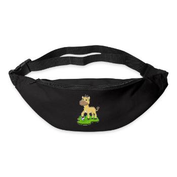 Giraffe Soccer Player Soccer - Bum bag - black - Front