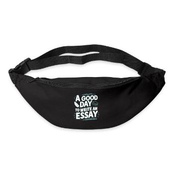 Une bonne journée pour écrire une dissertation Enseignant Elève - Sac banane - noir - Devant
