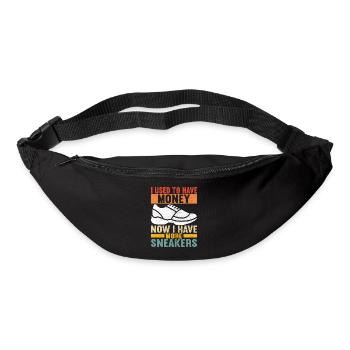 Sneakerhead Collectionneur de baskets - Sac banane - noir - Devant
