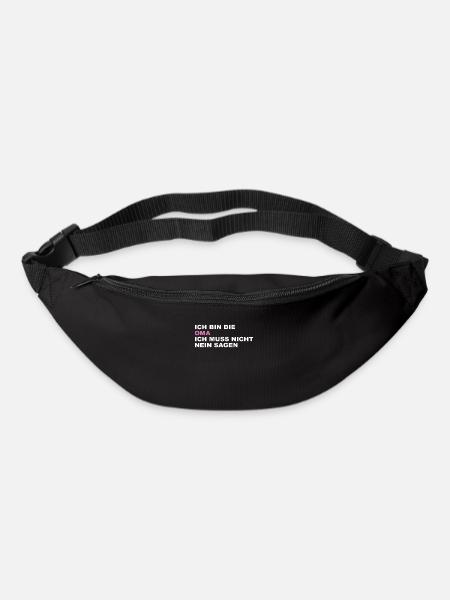 Oma Spruch - Gürteltasche - Schwarz