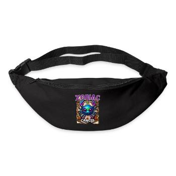 Cancer du zodiaque - Signe du zodiaque Cancer - Sac banane - noir - Devant