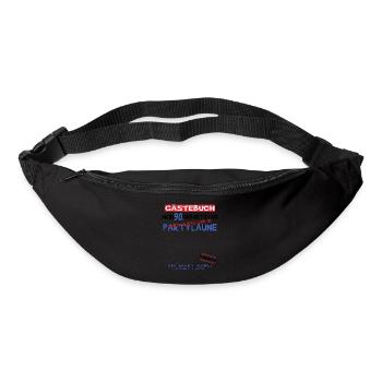 Livre d’or homme et femme 90e anniversaire - Sac banane - noir - Devant