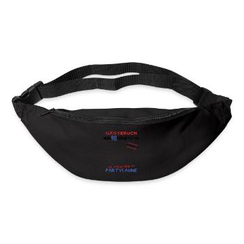 Livre d’or homme et femme 90e anniversaire - Sac banane - noir - Devant