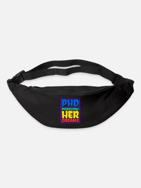 Phd Pursuing Her Dreams 7 - Gürteltasche - Schwarz