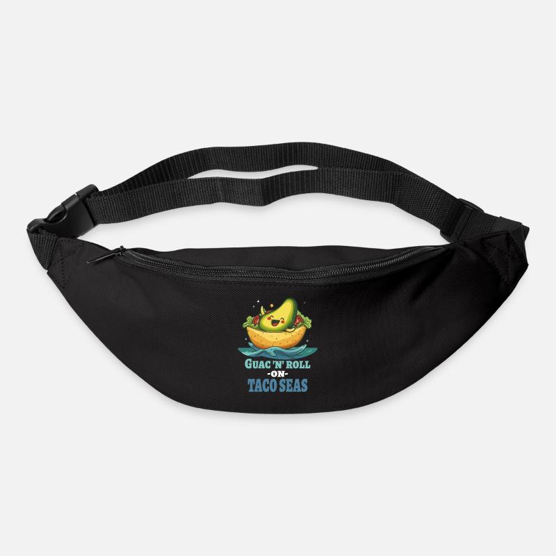 Guac N Roll Auf Taco Meeren - Gürteltasche - Schwarz
