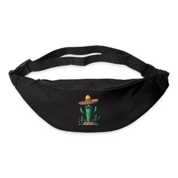 Cactus Fiesta Cactus avec Sombrero Funny Design - Sac banane - noir - Devant