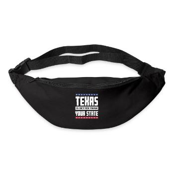 Texas Ist Besser Als Dein Staat - Gürteltasche - Schwarz - Vorne