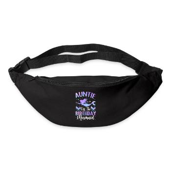 Tante Des Geburtstags-meerjungfrau-designs - Gürteltasche - Schwarz - Vorne