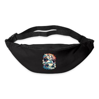 Pandabär Yokai Japanischer Riesenpanda - Gürteltasche - Schwarz - Vorne