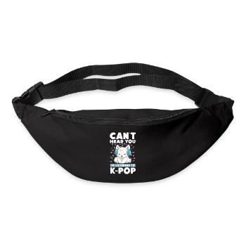 Je ne t’entends pas, j’écoute de la K-pop, Arctic Fox - Sac banane - noir - Devant