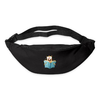 Le plaisir de la lecture pour les amoureux des livres - Sac banane - noir - Devant