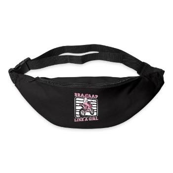 Braap Like A Girl Supermoto Course de moto - Sac banane - noir - Devant