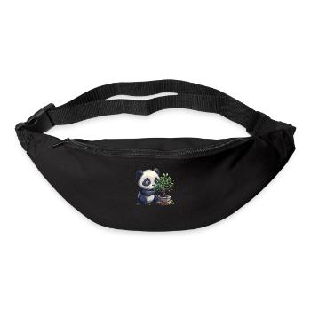Panda Ours Bonsaï Panda géant japonais - Sac banane - noir - Devant