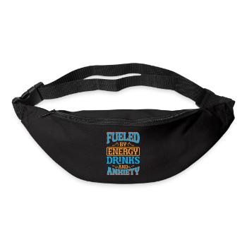 Fueled By Energy Drinks And Anxiety 5 - Gürteltasche - Schwarz - Vorne