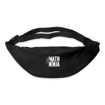 Drôle Math Ninja Mathématiques Geek Nombres - Sac banane - noir - Devant
