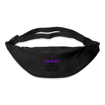 Apothekerin Spruch Apotheke Apothekerin Geschenk - Gürteltasche - Schwarz - Vorne