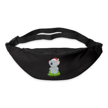 Koala Christmas Candy Cane - Bum bag - black - Front