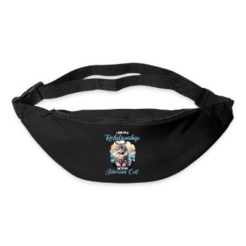Siberian Cat Sibirische Katze - Bum bag - black - Front