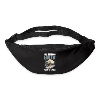 Sledding Sled Dogs - Bum bag - black - Front