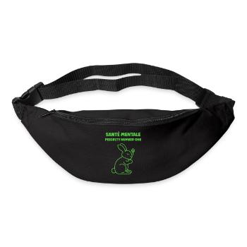 sensibilisation santé mentale - Sac banane - noir - Devant