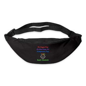 sensibilisation santé mentale - Sac banane - noir - Devant