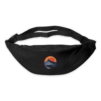 Adventure Mountains at Sunset - Bum bag - black - Front