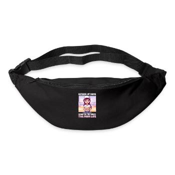 Volleyball Mom Referee at Home, Coach on the Court - Bum bag - black - Front