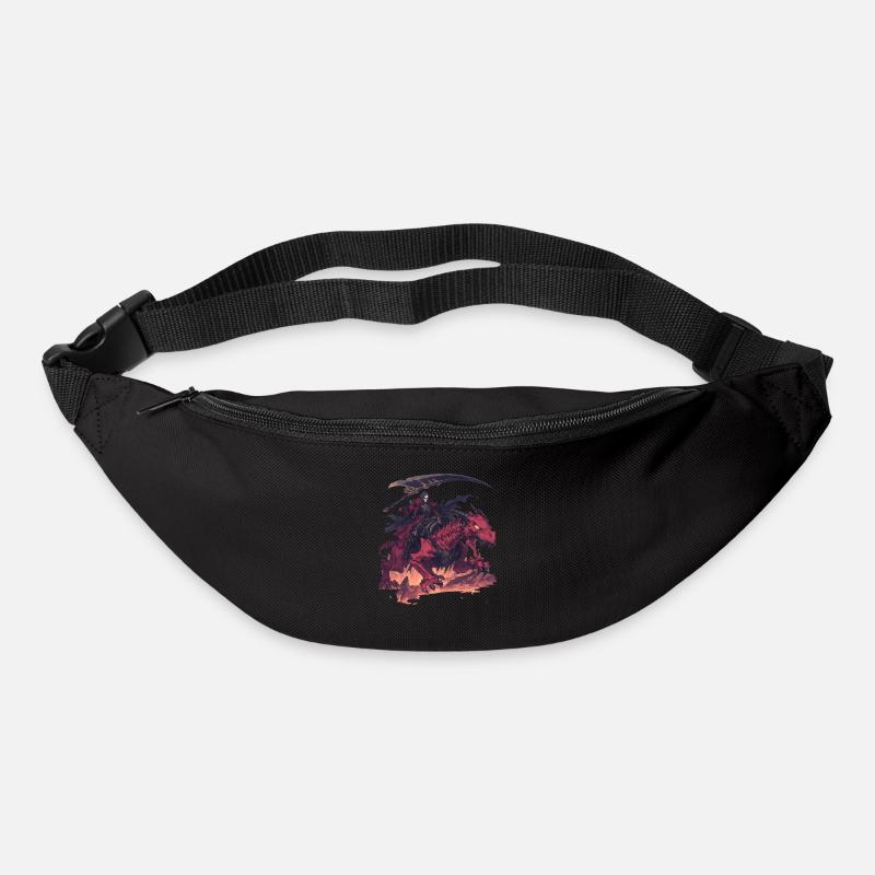 Drache Halloween Drache Kinder - Gürteltasche - Schwarz