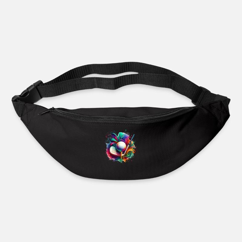 Bunter Golfer Golfspieler Golfer Golfer - Gürteltasche - Schwarz